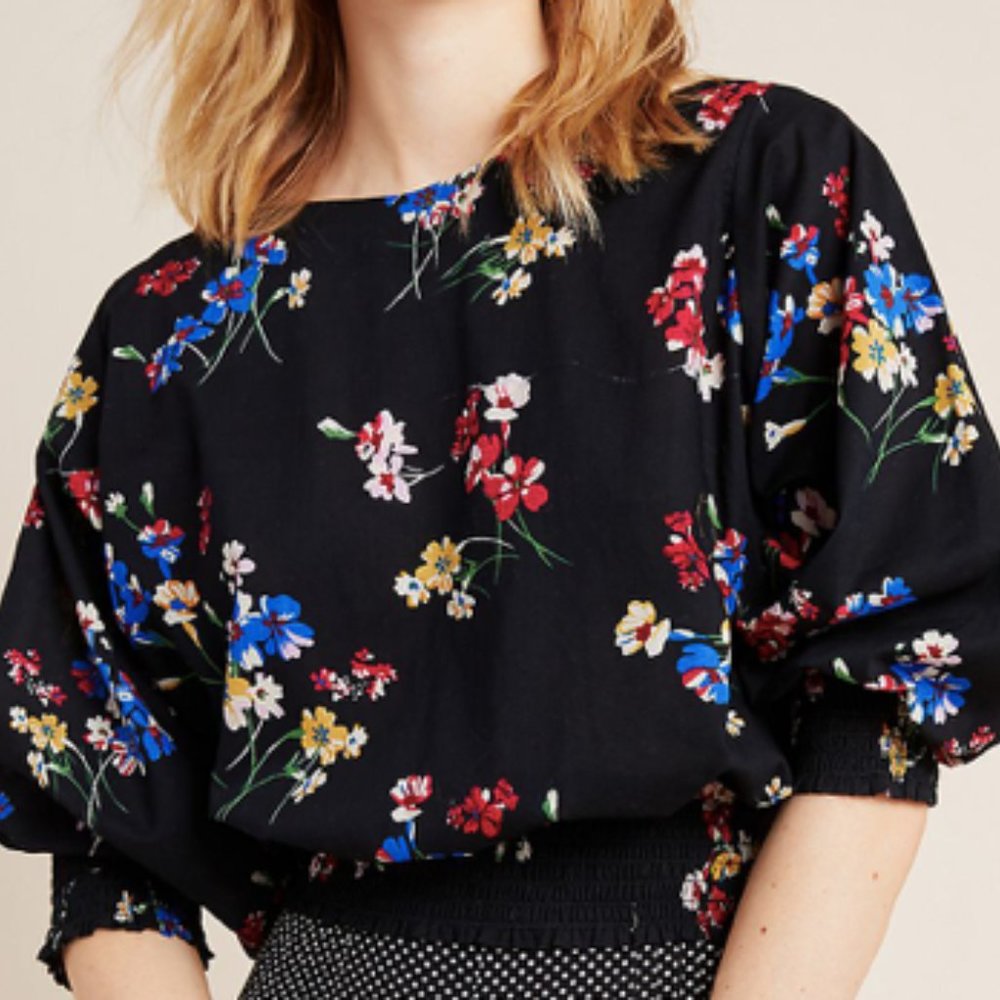 Anthropologie Maeve Floral Top - Picture 5 of 6
